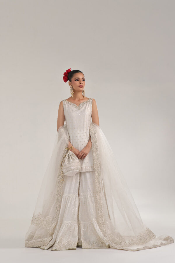 Swan – Off-white Gharara - Image 3