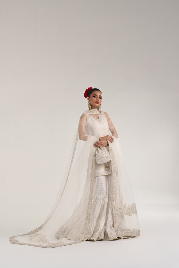 Swan – Off-white Gharara - Image 10