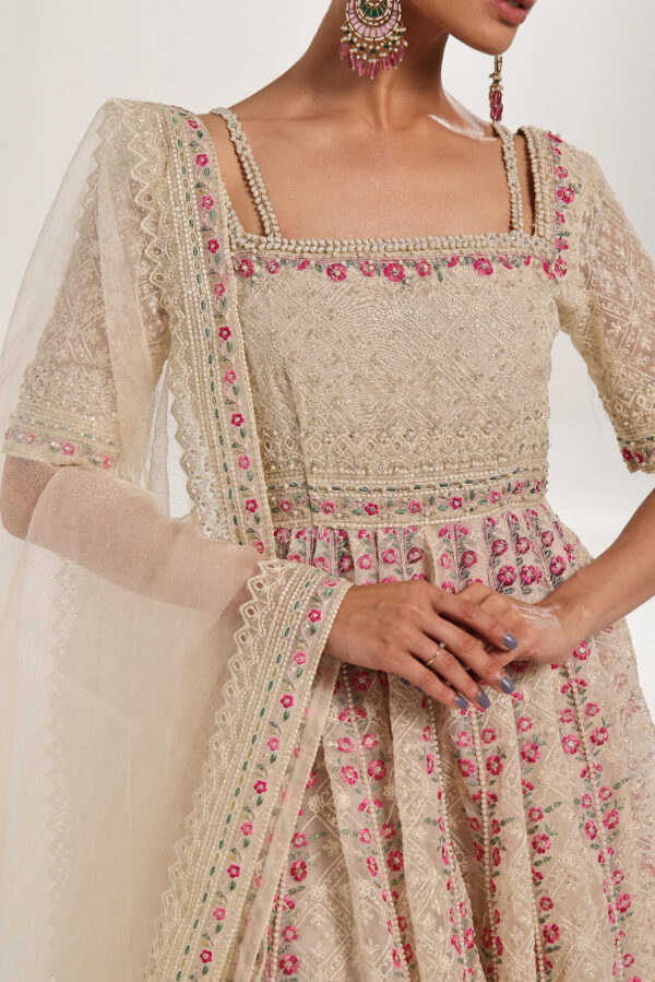 DOVE – Embroidered & embellished Kalidar - Image 3