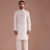 Mheer – Off White Shawl Shalwar Kameez - Image 4